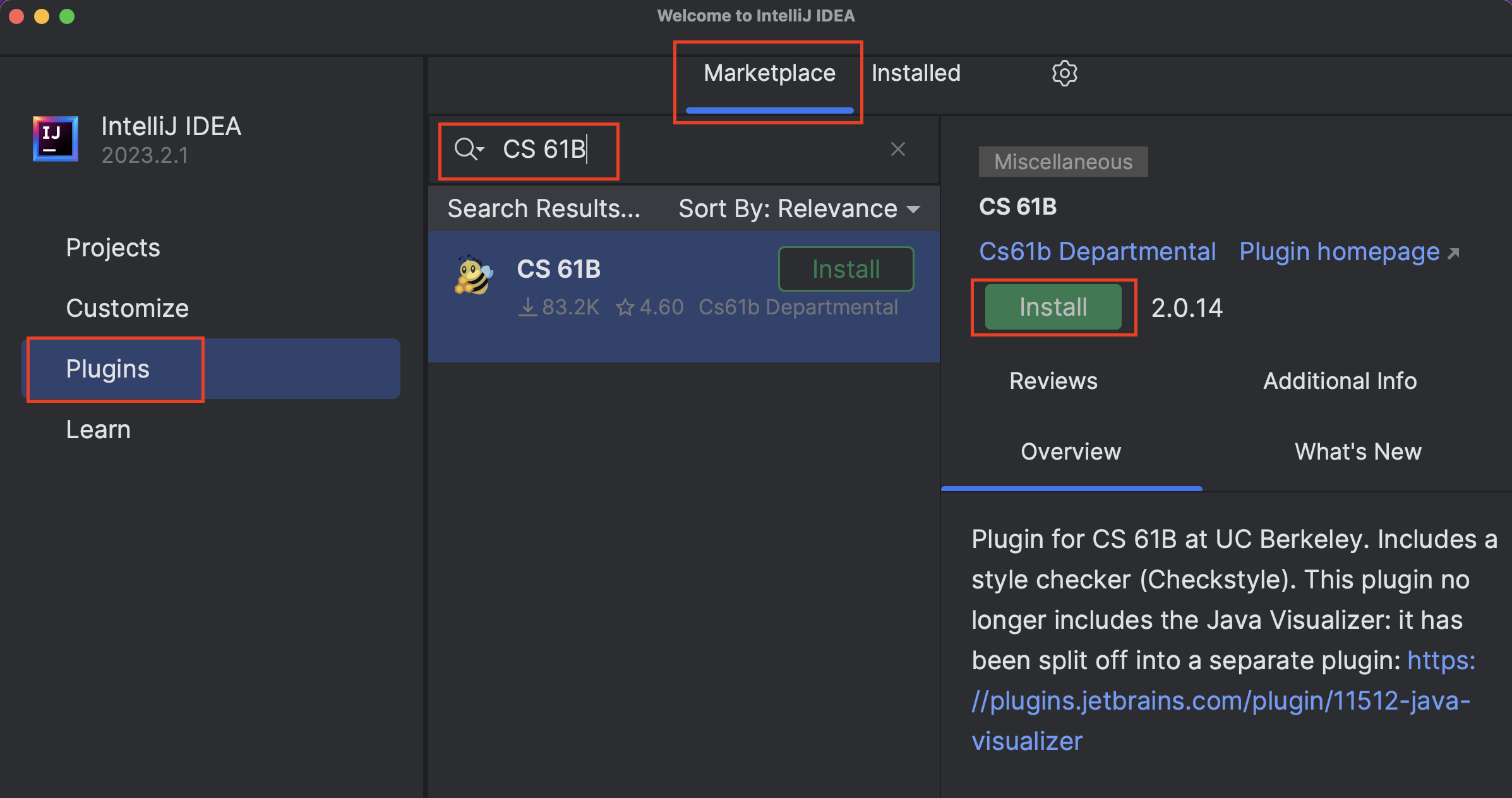 Install 61B Plugin